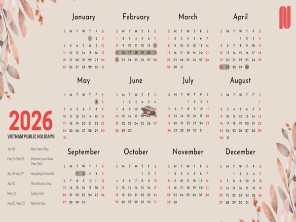 Vietnam Public Holidays 2026