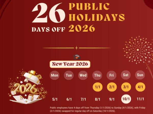 Vietnam Public Holidays 2026